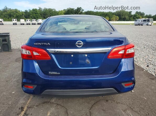 3N1AB7AP0KY346046 2019 NISSAN SENTRA Blue Vista trasera