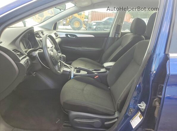 3N1AB7AP0KY346046 2019 NISSAN SENTRA Blue Vista interior delantera