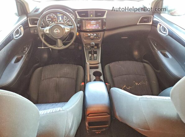 3N1AB7AP0KY346113 2019 NISSAN SENTRA Red Dashboard view