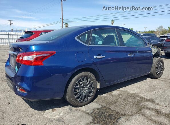 3N1AB7AP0KY355331 2019 NISSAN SENTRA Blue Trasero derecho