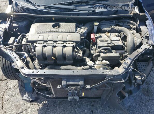3N1AB7AP0KY355331 2019 NISSAN SENTRA Blue Vista interior trasera