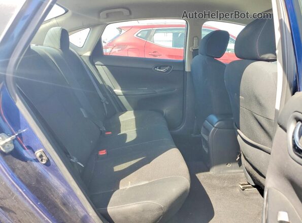 3N1AB7AP0KY355331 2019 NISSAN SENTRA Blue Vista de los asientos traseros