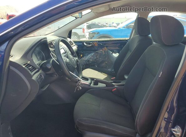 3N1AB7AP0KY355331 2019 NISSAN SENTRA Blue Vista interior delantera