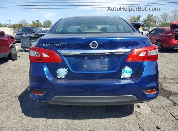 3N1AB7AP0KY355331 2019 NISSAN SENTRA Blue Vista trasera