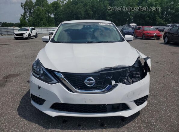 3N1AB7AP0KY360206 2019 NISSAN SENTRA White წინა ხედი