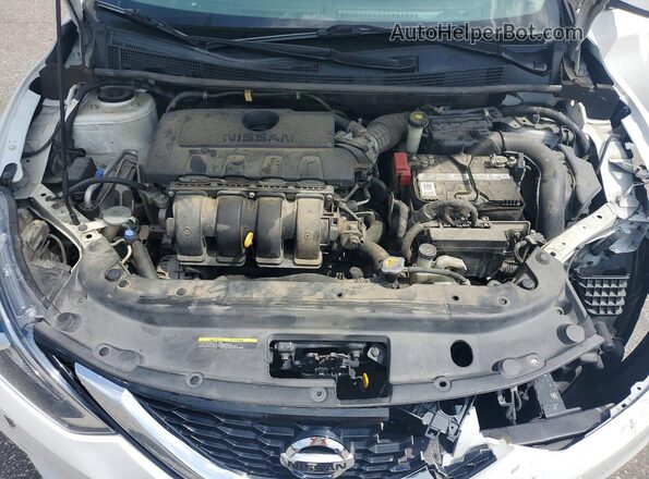 3N1AB7AP0KY360206 2019 NISSAN SENTRA White უკანა სალონის ხედი
