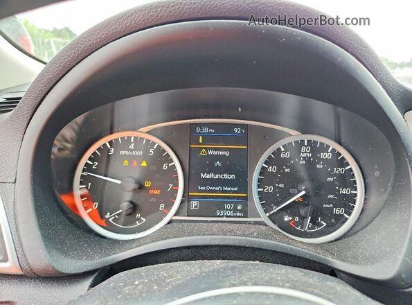 3N1AB7AP0KY364692 2019 NISSAN SENTRA Черный Вид щитка приборов