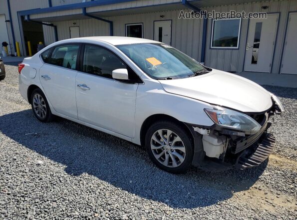 3N1AB7AP0KY370444 2019 NISSAN SENTRA White წინა მარჯვენა