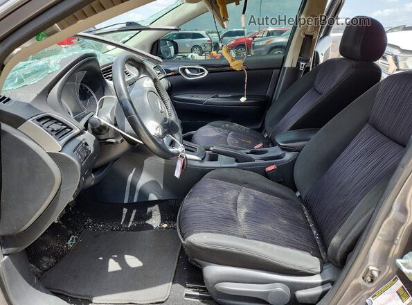 3N1AB7AP0KY372615 2019 NISSAN SENTRA Серый Вид салона спереди
