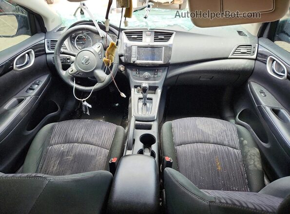 3N1AB7AP0KY372615 2019 NISSAN SENTRA Серый Вид панели приборов