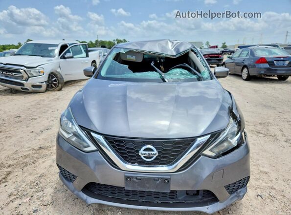 3N1AB7AP0KY372615 2019 NISSAN SENTRA Серый Вид спереди