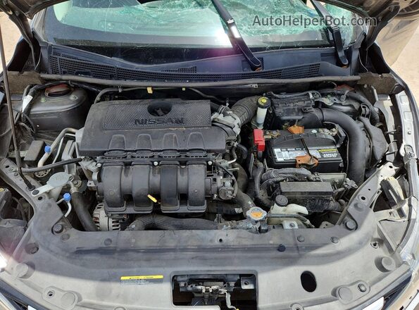 3N1AB7AP0KY372615 2019 NISSAN SENTRA Серый Вид задней части салона