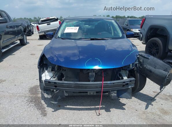 3N1AB7AP0KY375658 2019 NISSAN SENTRA Blue წინა ხედი
