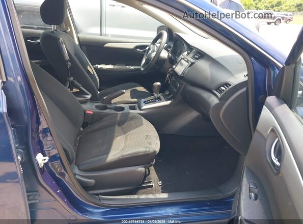 3N1AB7AP0KY375658 2019 NISSAN SENTRA Blue წინა სალონის ხედი