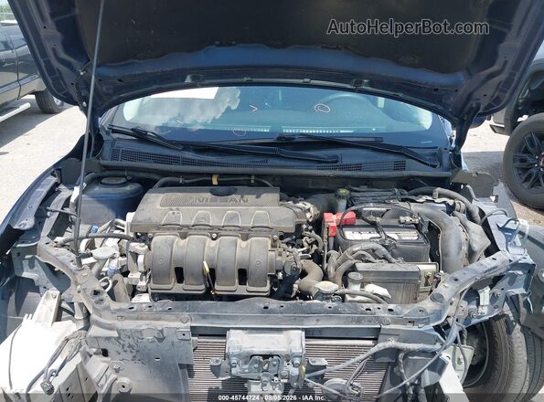 3N1AB7AP0KY375658 2019 NISSAN SENTRA Blue უკანა ხედი