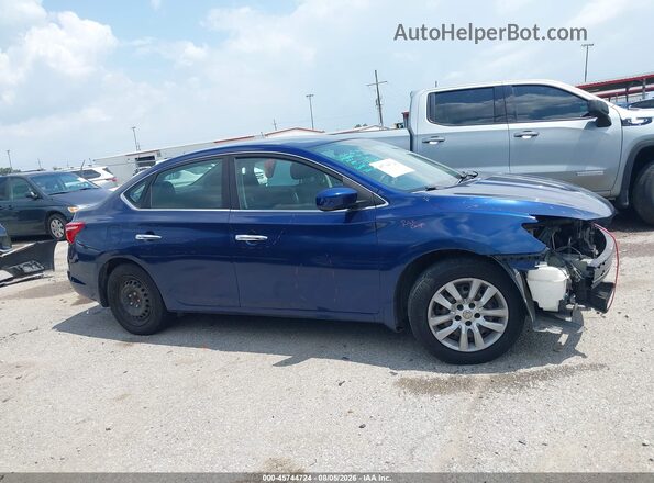 3N1AB7AP0KY375658 2019 NISSAN SENTRA Blue სალონის 360-გრადუსიანი ხედი