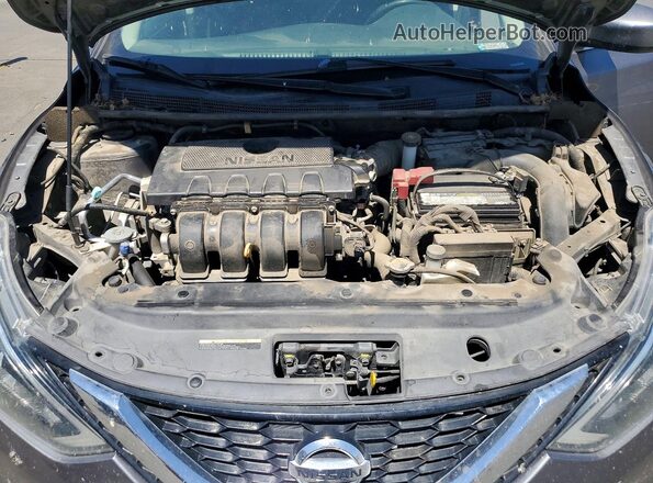 3N1AB7AP0KY381265 2019 NISSAN SENTRA Charcoal Widok wnętrza z tyłu