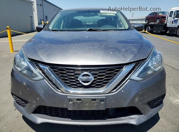3N1AB7AP0KY381265 2019 NISSAN SENTRA Charcoal Widok z przodu