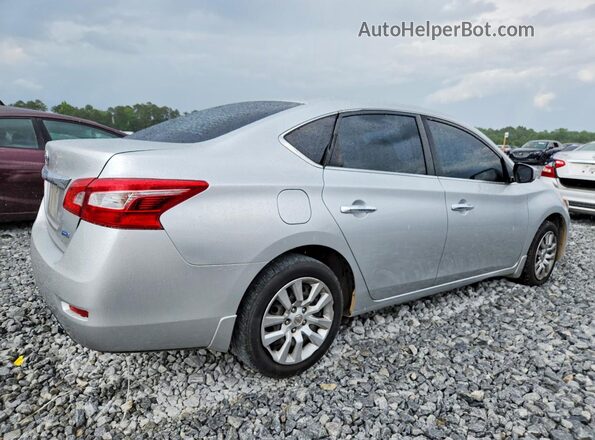 3N1AB7AP0KY386725 2019 NISSAN SENTRA Silver Trasero derecho