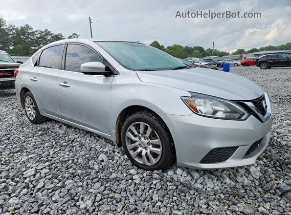3N1AB7AP0KY386725 2019 NISSAN SENTRA Silver Delantero derecho