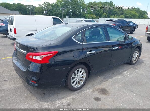3N1AB7AP0KY391455 2019 NISSAN SENTRA Black უკანა მარჯვენა