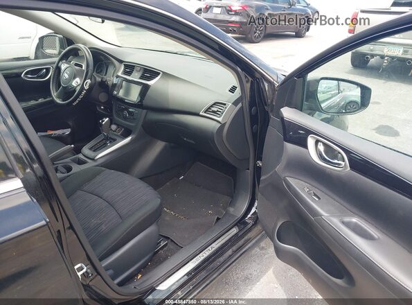 3N1AB7AP0KY391455 2019 NISSAN SENTRA Black წინა სალონის ხედი