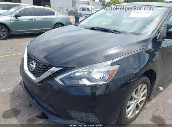3N1AB7AP0KY391455 2019 NISSAN SENTRA Black წინა ხედი