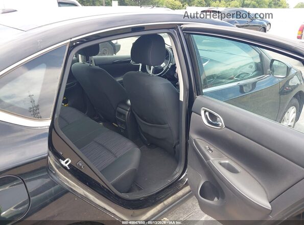 3N1AB7AP0KY391455 2019 NISSAN SENTRA Black VIN კოდის სტიკერის ხედი