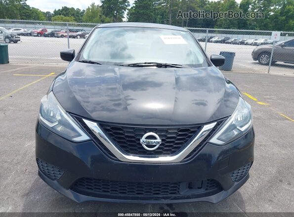3N1AB7AP0KY391455 2019 NISSAN SENTRA Black ხელსაწყოთა პანელის ხედი
