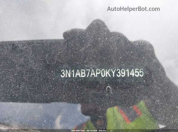 3N1AB7AP0KY391455 2019 NISSAN SENTRA Black ძრავის განყოფილების ხედი