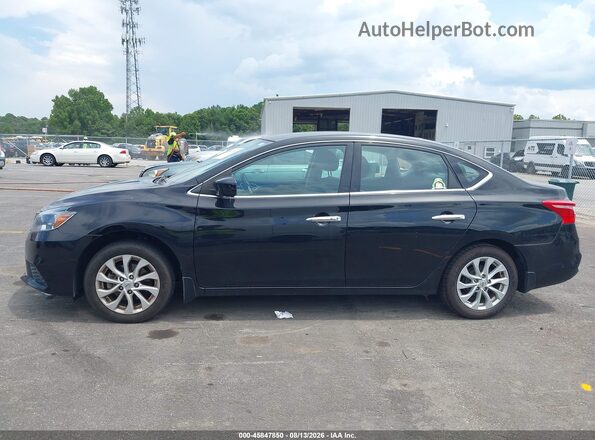 3N1AB7AP0KY391455 2019 NISSAN SENTRA Black სალონის 360-გრადუსიანი ხედი