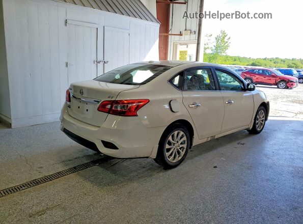 3N1AB7AP0KY406584 2019 NISSAN SENTRA Белый Задняя правая четверть