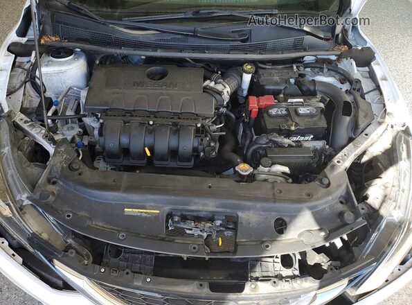 3N1AB7AP0KY406584 2019 NISSAN SENTRA Белый Вид задней части салона