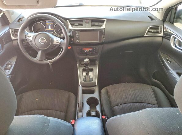 3N1AB7AP0KY406584 2019 NISSAN SENTRA Белый Вид панели приборов