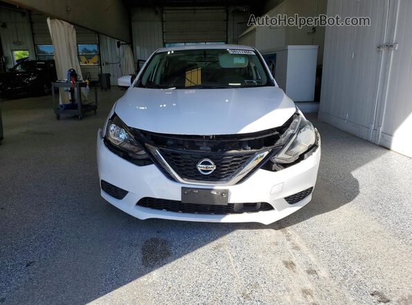 3N1AB7AP0KY406584 2019 NISSAN SENTRA Белый Вид спереди