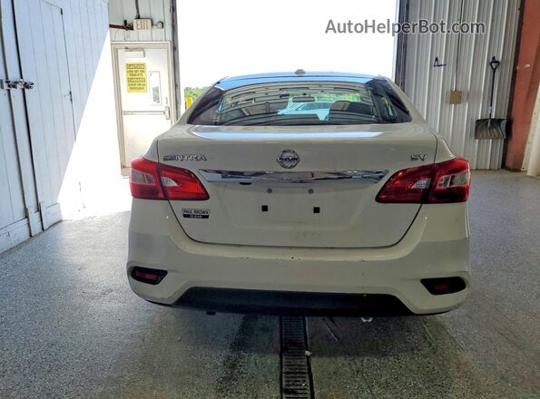 3N1AB7AP0KY406584 2019 NISSAN SENTRA Белый Вид сзади