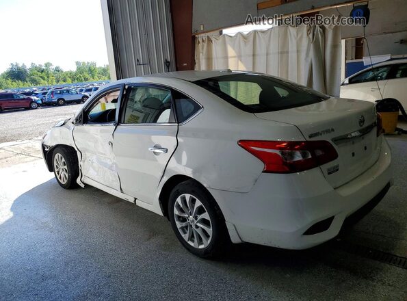 3N1AB7AP0KY406584 2019 NISSAN SENTRA Белый Задняя левая четверть