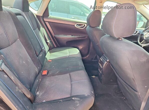3N1AB7AP0KY407637 2019 NISSAN SENTRA Black Widok tylnych siedzeń