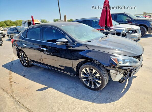 3N1AB7AP0KY407637 2019 NISSAN SENTRA Black Przód prawy