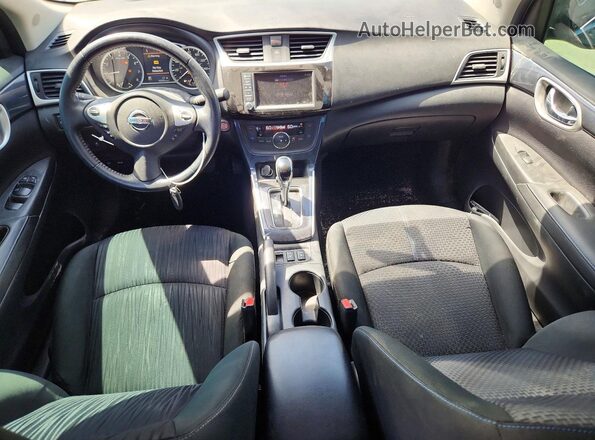 3N1AB7AP0KY407637 2019 NISSAN SENTRA Black Widok deski rozdzielczej