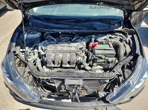 3N1AB7AP0KY407637 2019 NISSAN SENTRA Black Widok wnętrza z tyłu