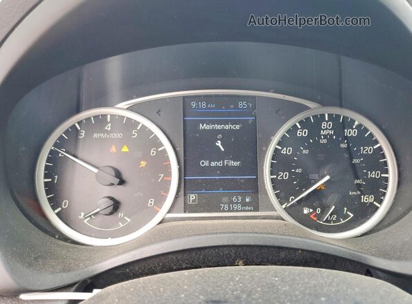 3N1AB7AP0KY422249 2019 NISSAN SENTRA Red Սարքավորումների վահանակի տեսք