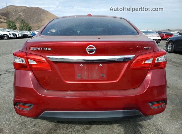 3N1AB7AP0KY422249 2019 NISSAN SENTRA Red Հետևի տեսք