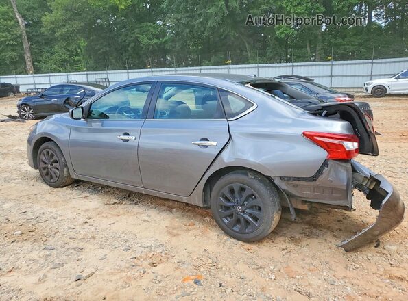 3N1AB7AP0KY431873 2019 NISSAN SENTRA Gray Trasero izquierdo