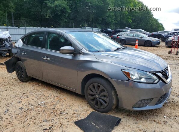 3N1AB7AP0KY431873 2019 NISSAN SENTRA Gray Delantero derecho