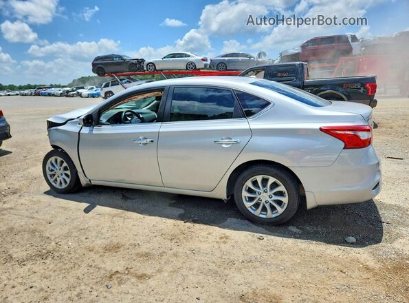 3N1AB7AP0KY437334 2019 NISSAN SENTRA Silver Tył lewy