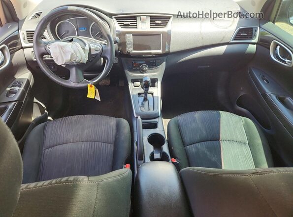 3N1AB7AP0KY437334 2019 NISSAN SENTRA Silver Widok deski rozdzielczej