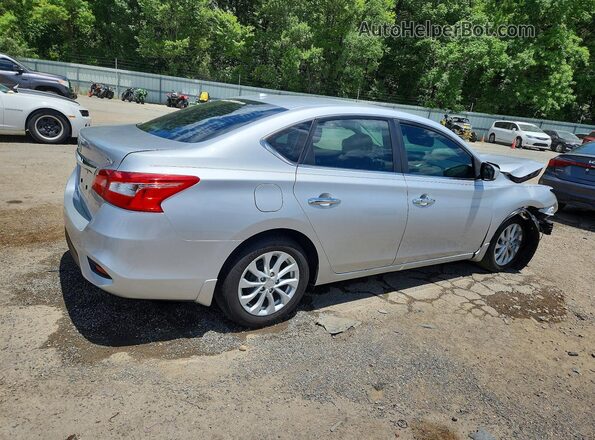 3N1AB7AP0KY437334 2019 NISSAN SENTRA Silver Tył prawy