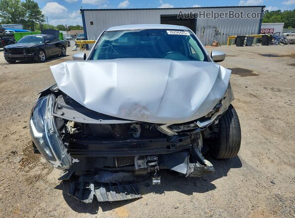 3N1AB7AP0KY437334 2019 NISSAN SENTRA Silver Widok z przodu