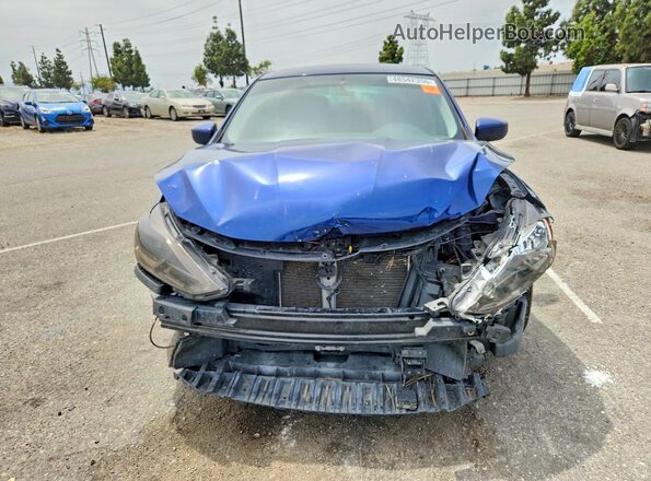 3N1AB7AP0KY450942 2019 NISSAN SENTRA Синий Вид спереди